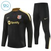 Barcelona Trainings Sweatshirt Quarter-zip 2024-25 Zwarte - Kids